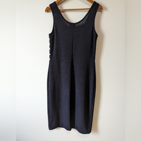 Joseph Ribkoff Navy & White Vintage Long Dress with Short Sleeve Blouse - Picture 11 of 11